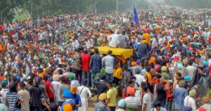 Farmers Agitated over demands not being heard