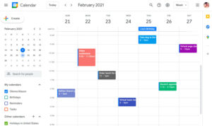 google calendar